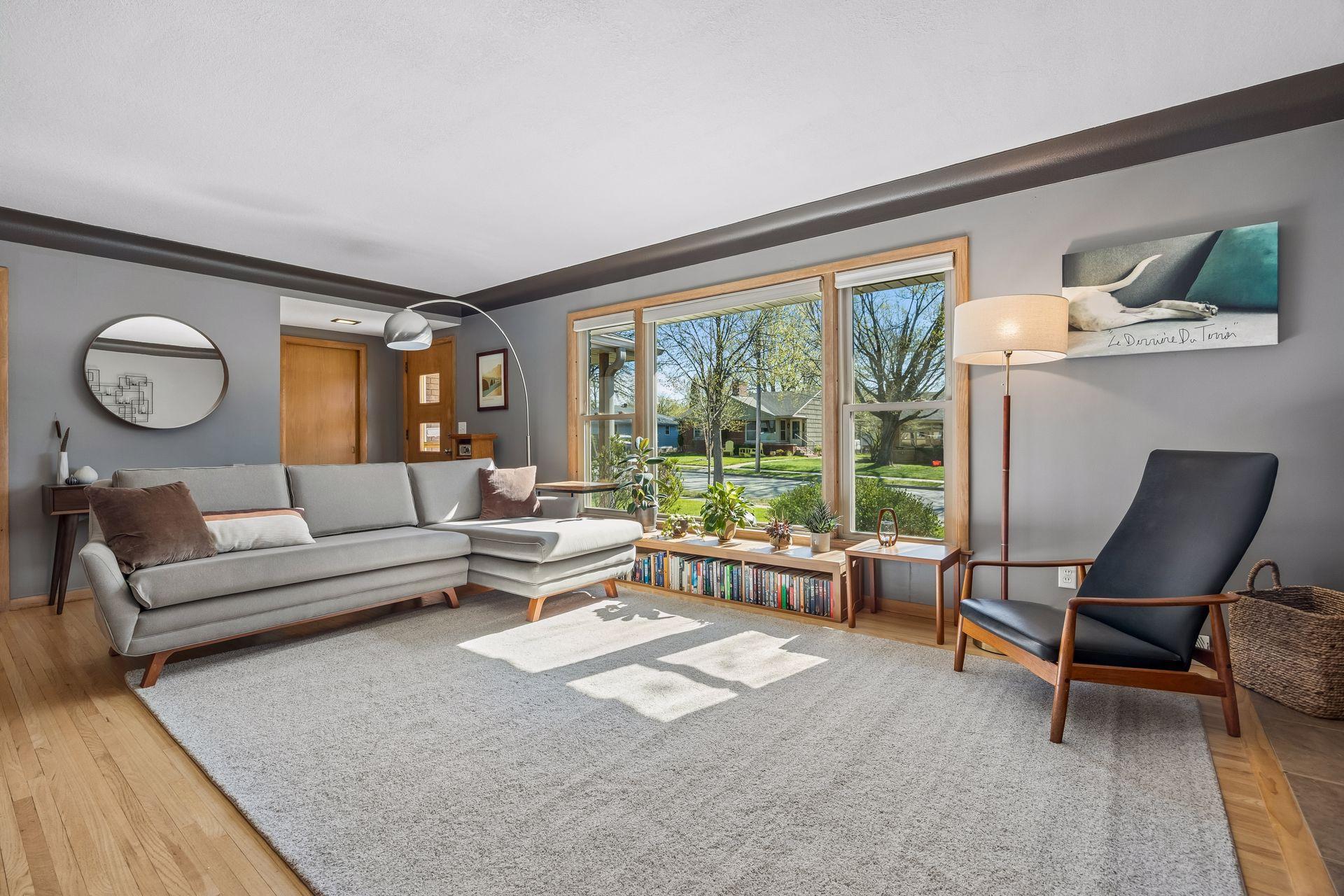 Bright and sunny living room.