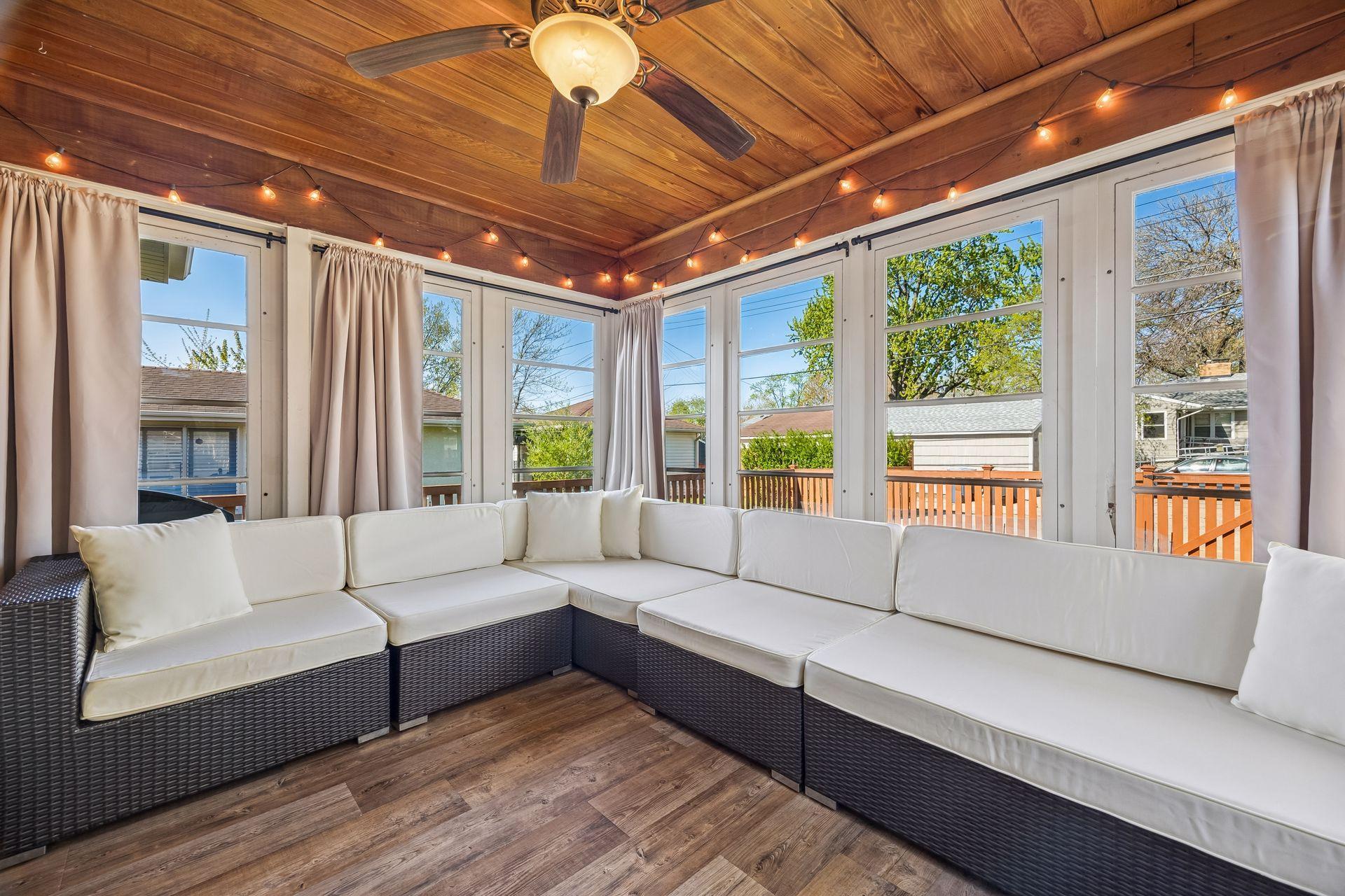 Relax all day long on this porch!