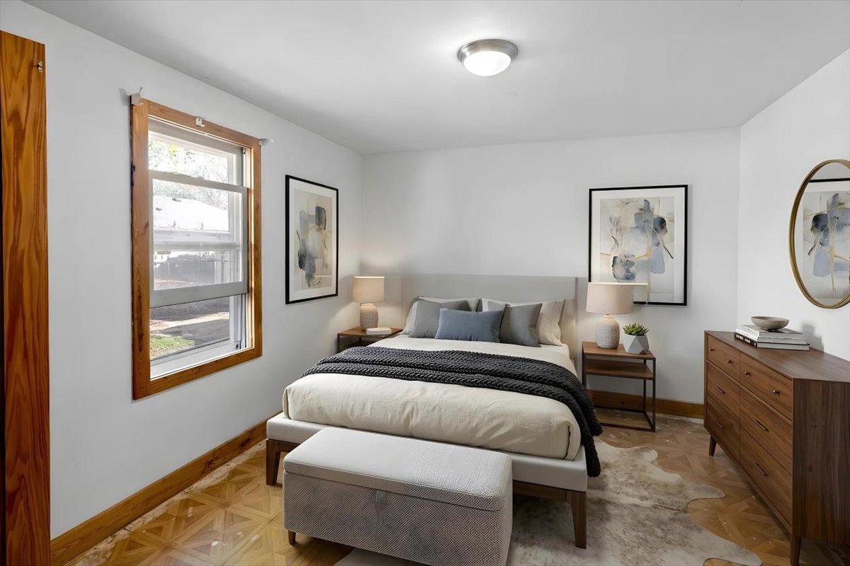 virtually staged bedroom