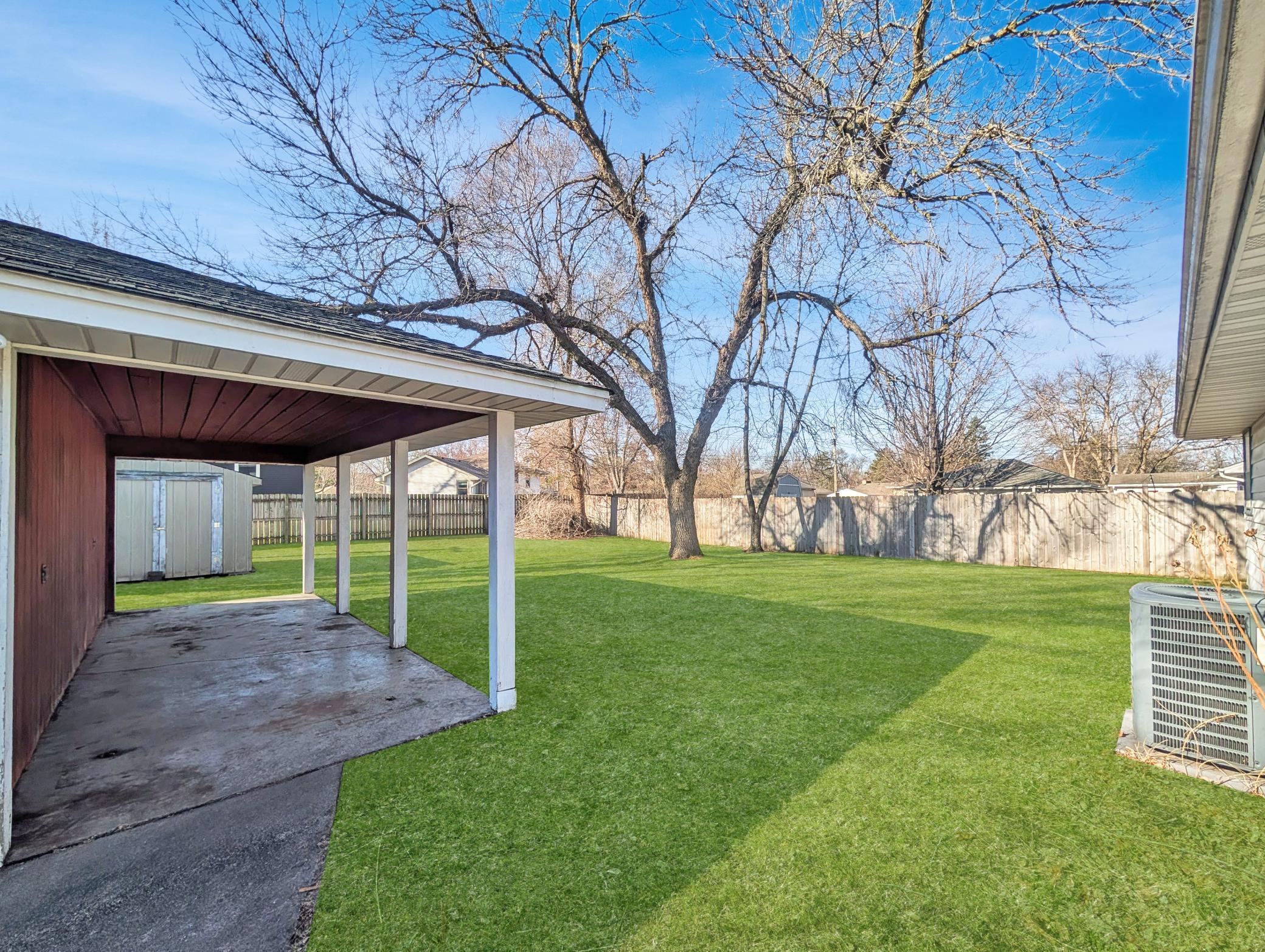 Covered porch/patio -- perfect for summertime!