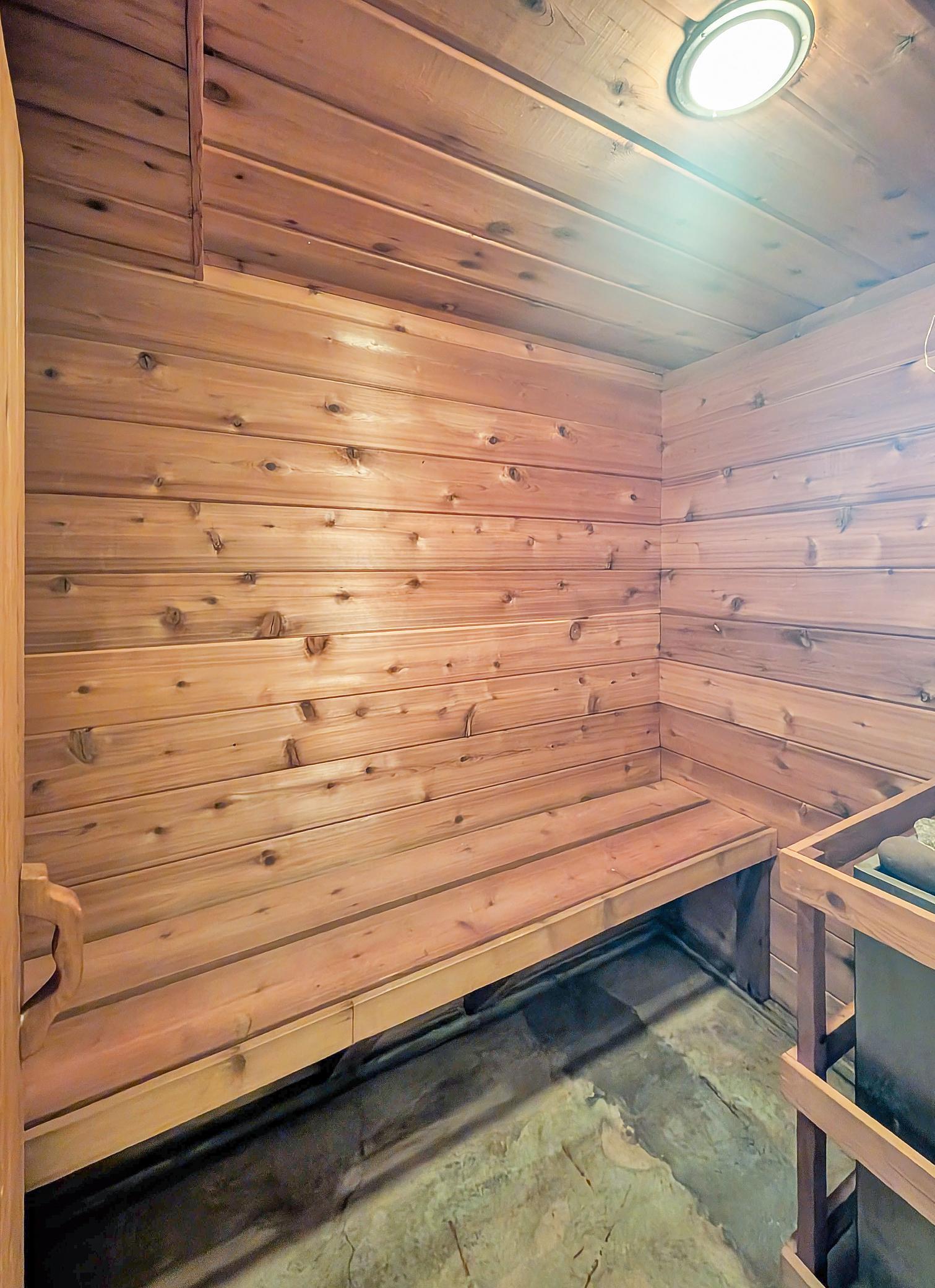 This home even has a sauna!