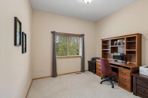Upstairs bedroom currently being used as an office