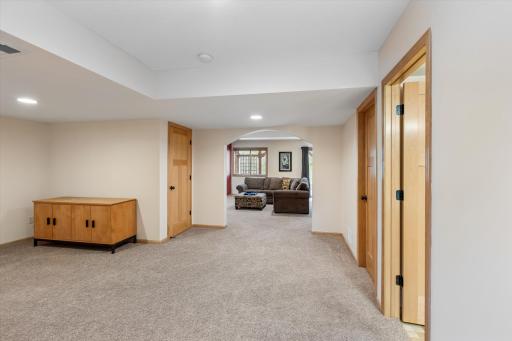 Sitting room opens up to large family room