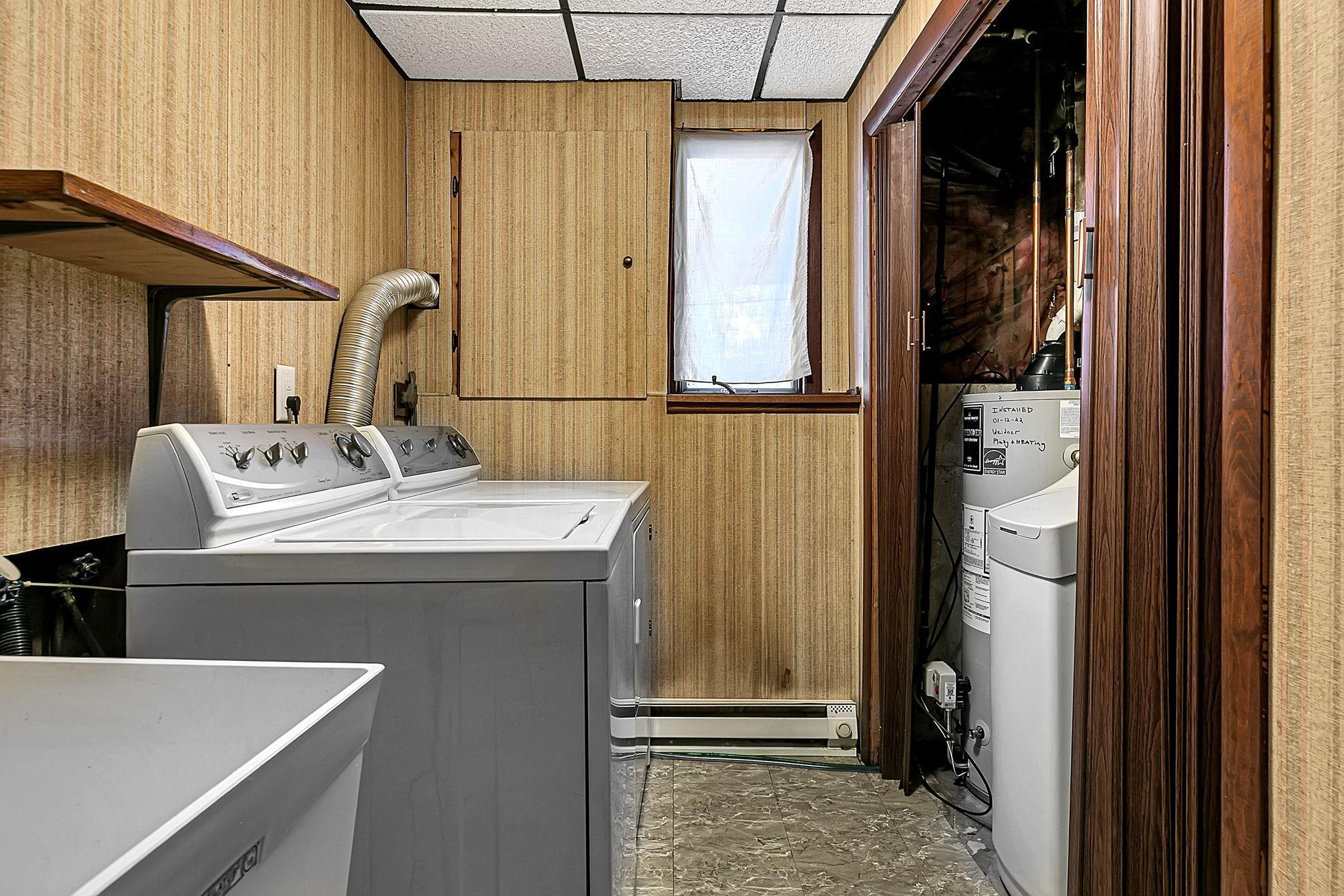 Lower level laundry/utility room