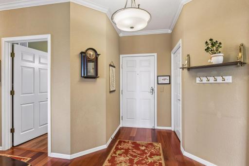 Large entryway with extra large coat closet/storage!