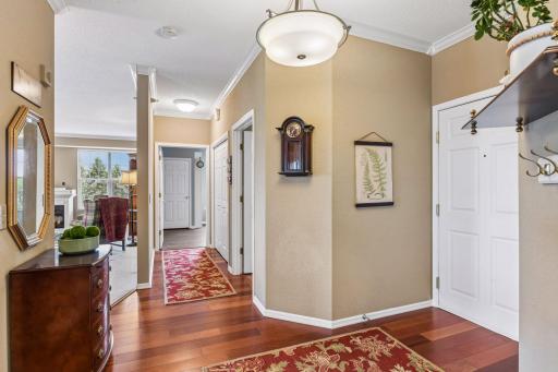 Entryway looking towards the 2nd bedroom and guest bath.