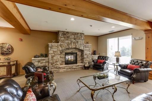 Perfect place to host a book club, next to the fireplace!