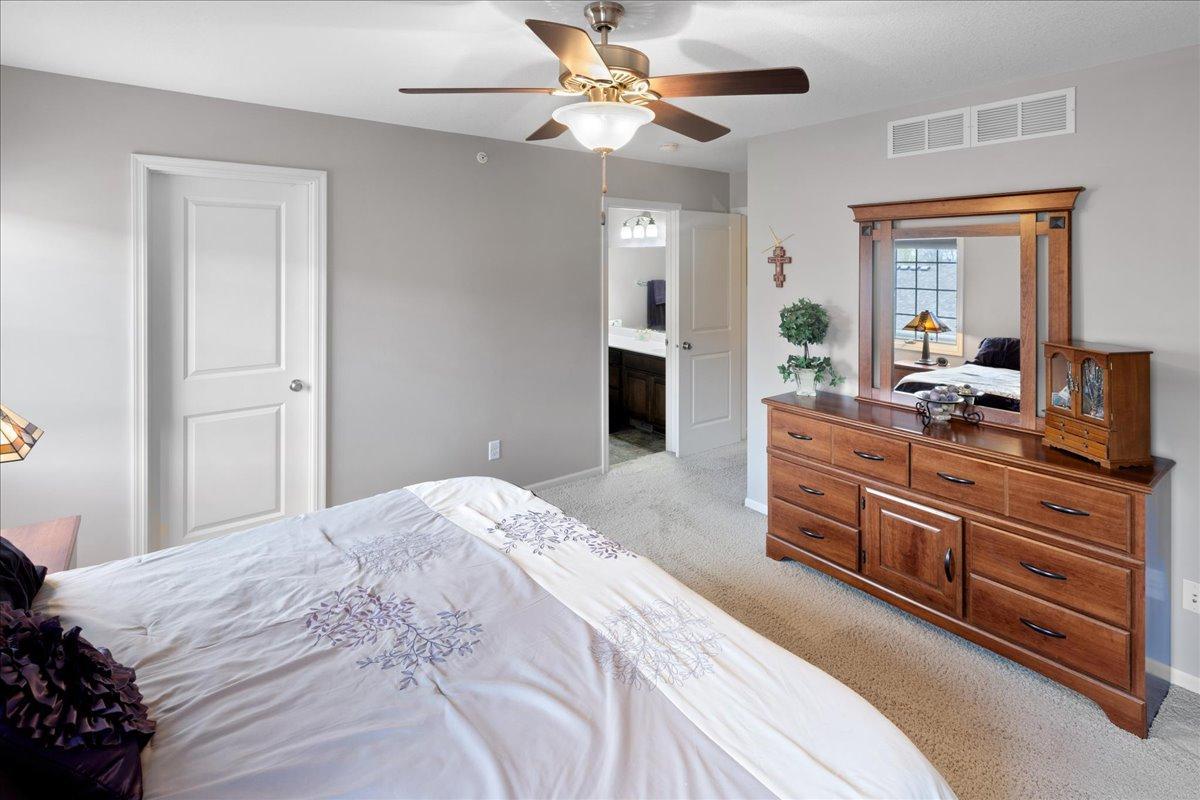 Spacious Primary Suite with Easy Flow to Ensuite Bath and Storage