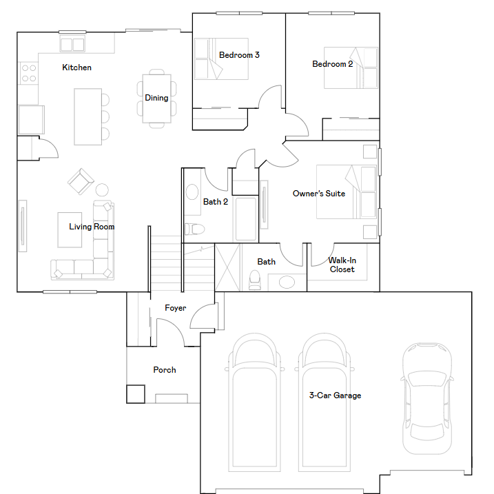 Main level floorplan