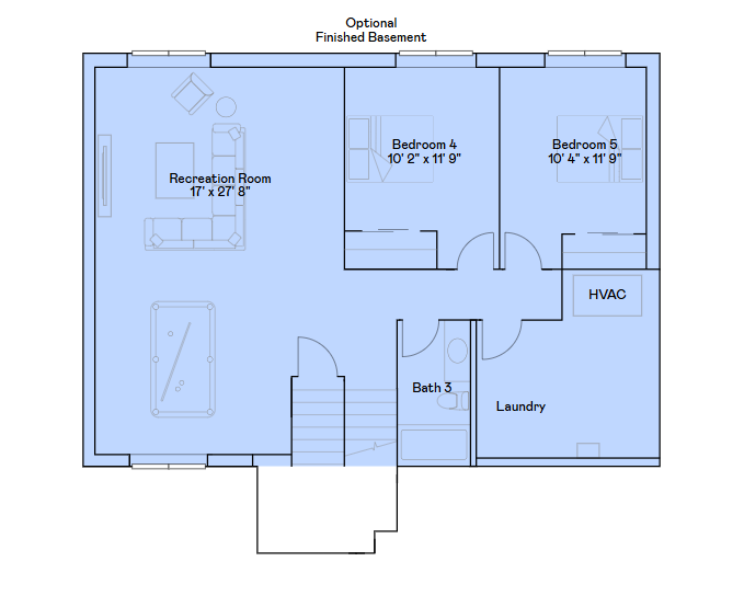 Lower level floorplan