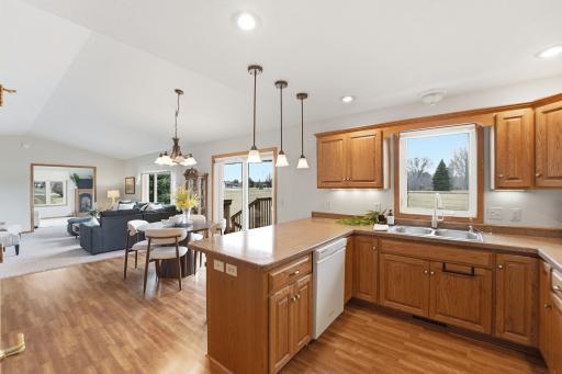 917 Anderson Way Alexandria, MN 56308, Lots of cupboards and counter space. Pantry is close by for easy access.