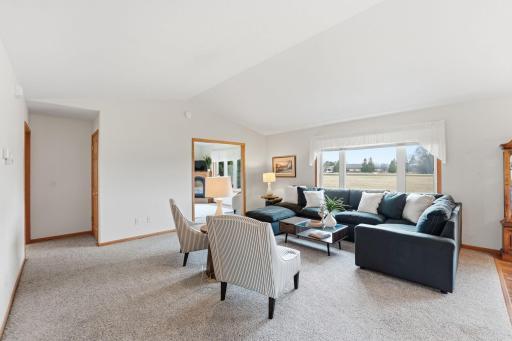 917 Anderson Way Alexandria, MN 56308 Vaulted ceilings, big windows, new carpet, sunroom with a gas fireplace just add to the comforts of this home.