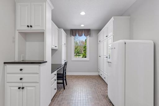Extra large mudroom with built-ins, lockers and drop zone