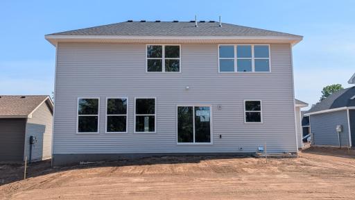 (Photo is of the actual home in progress.)