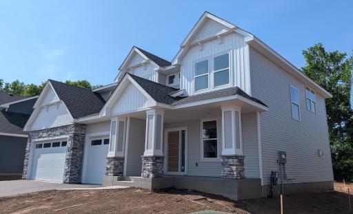 (Photo is of the actual home in progress.)