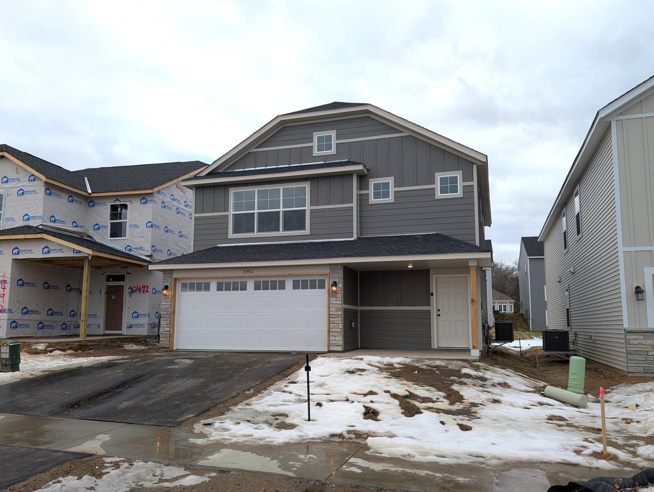 Home currently under construction.