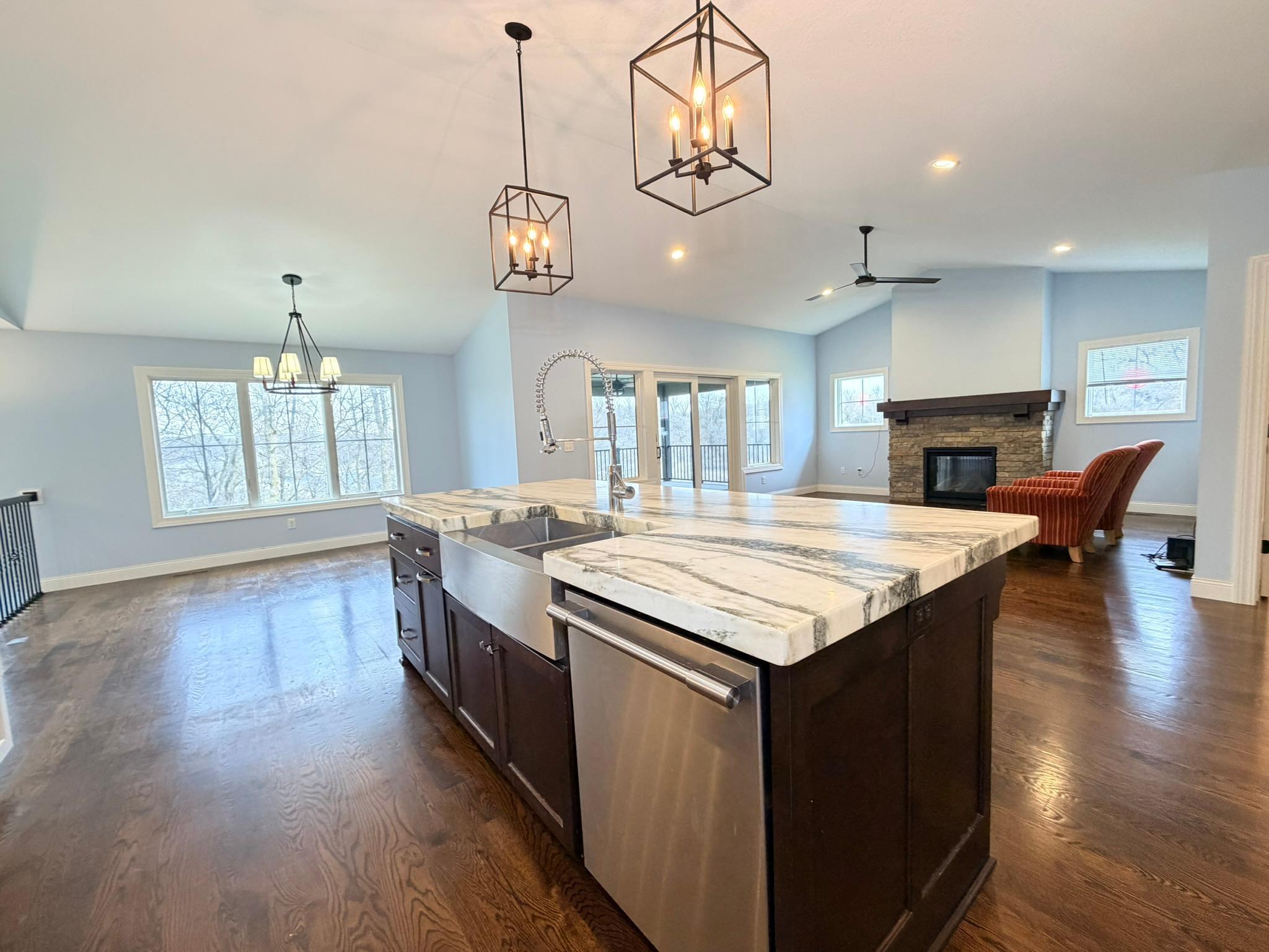 Kitchen- Dining Room- Living Room