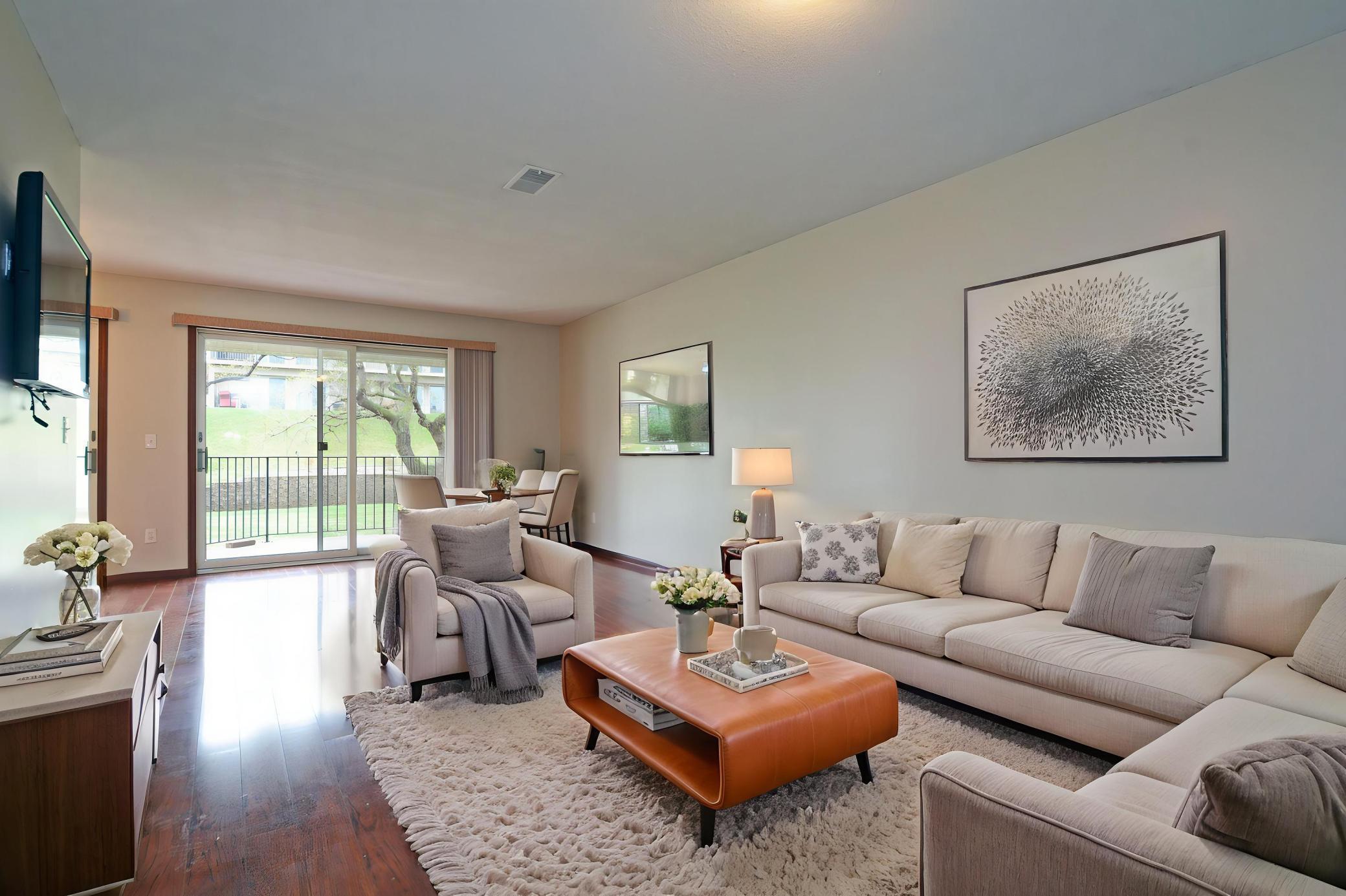 Living Room - vitually staged