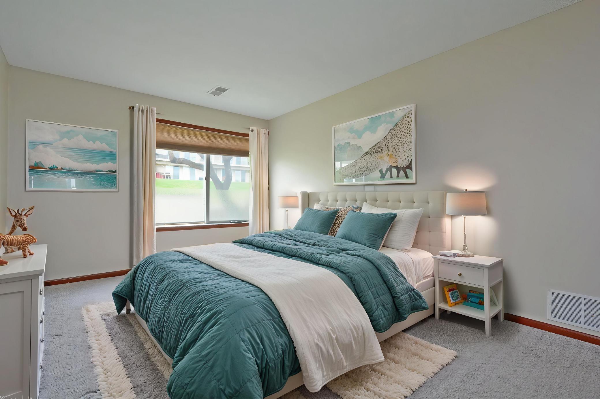 Bedroom - virtually staged