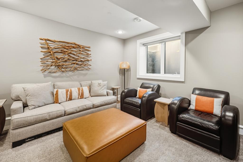 The lower level offers a spacious, comfortable setting that’s ready for anything.