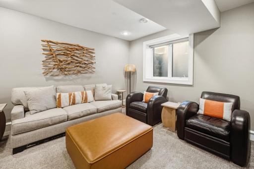 The lower level offers a spacious, comfortable setting thatâs ready for anything.
