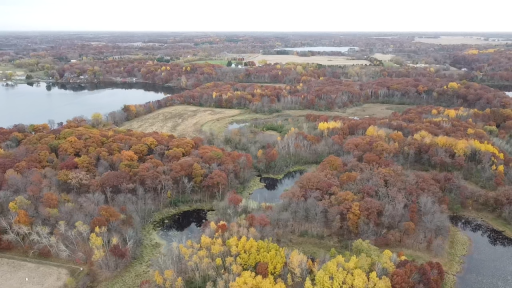 Photo taken directly over the subject 10 acre lot looking south