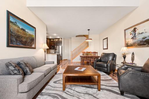 Bright, open, and invitingâthis living space is designed for comfort with an easy flow into the rest of the home.