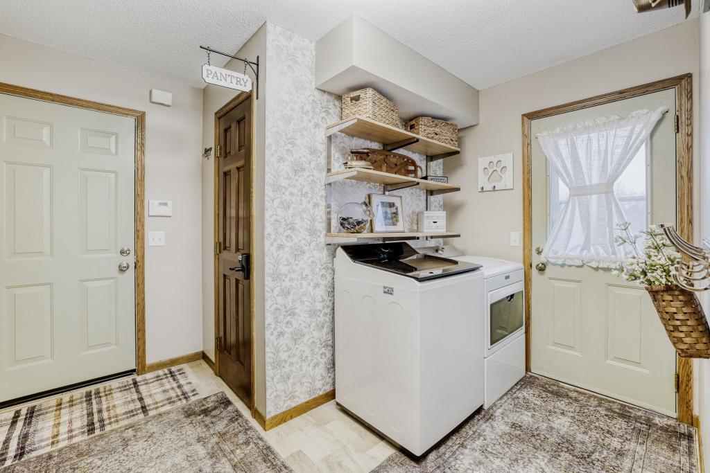 Laundry room and walk in closet/pantry