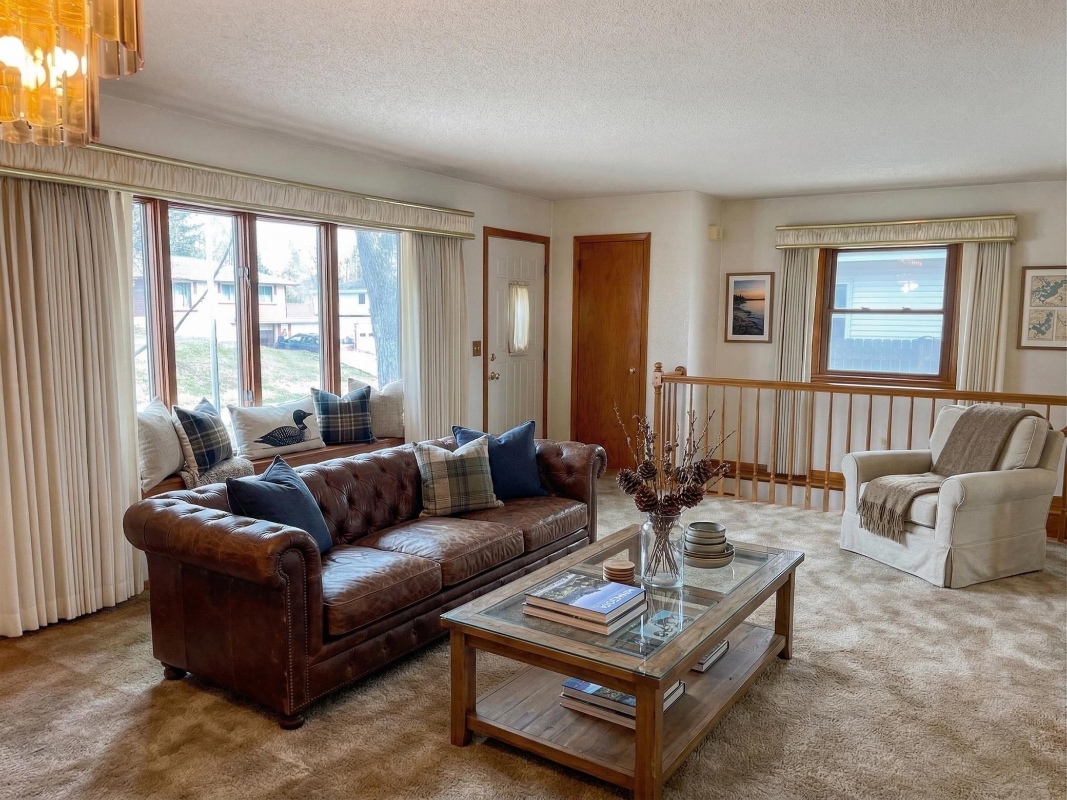 Virtually Staged Living room