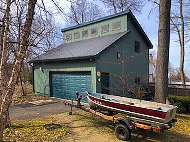 Detached double with stairs to attic with clerestory windows