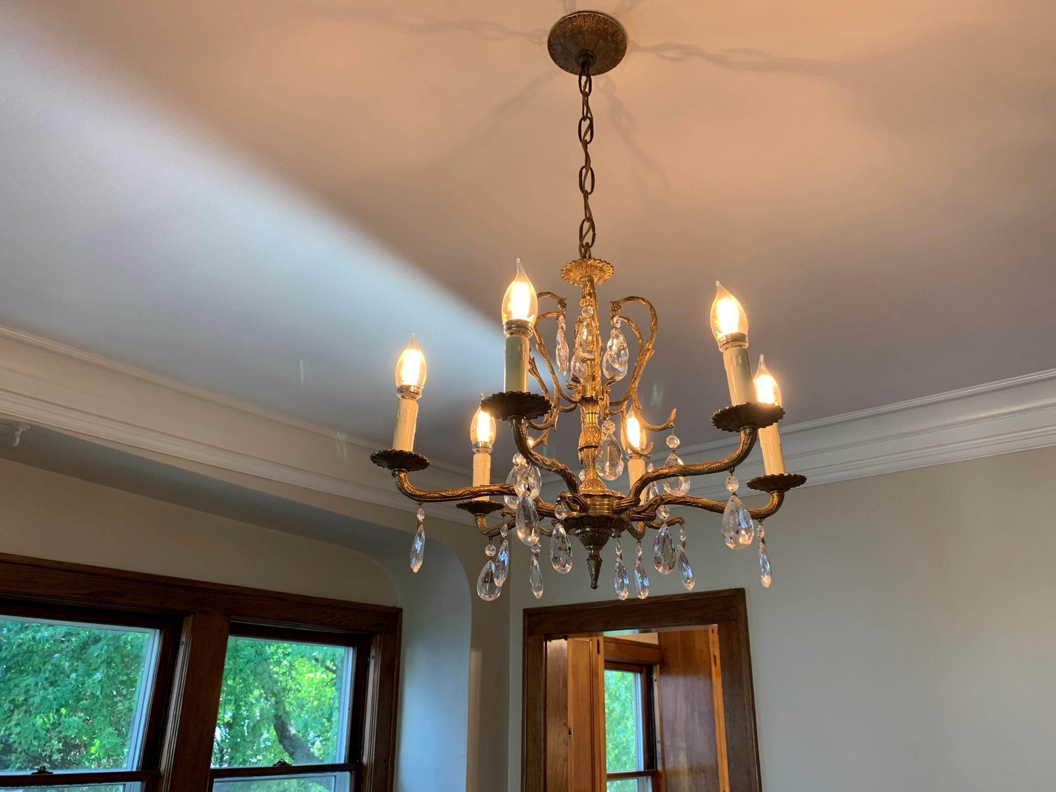 Unit 2 Dining Room Restored Chandelier.jpg