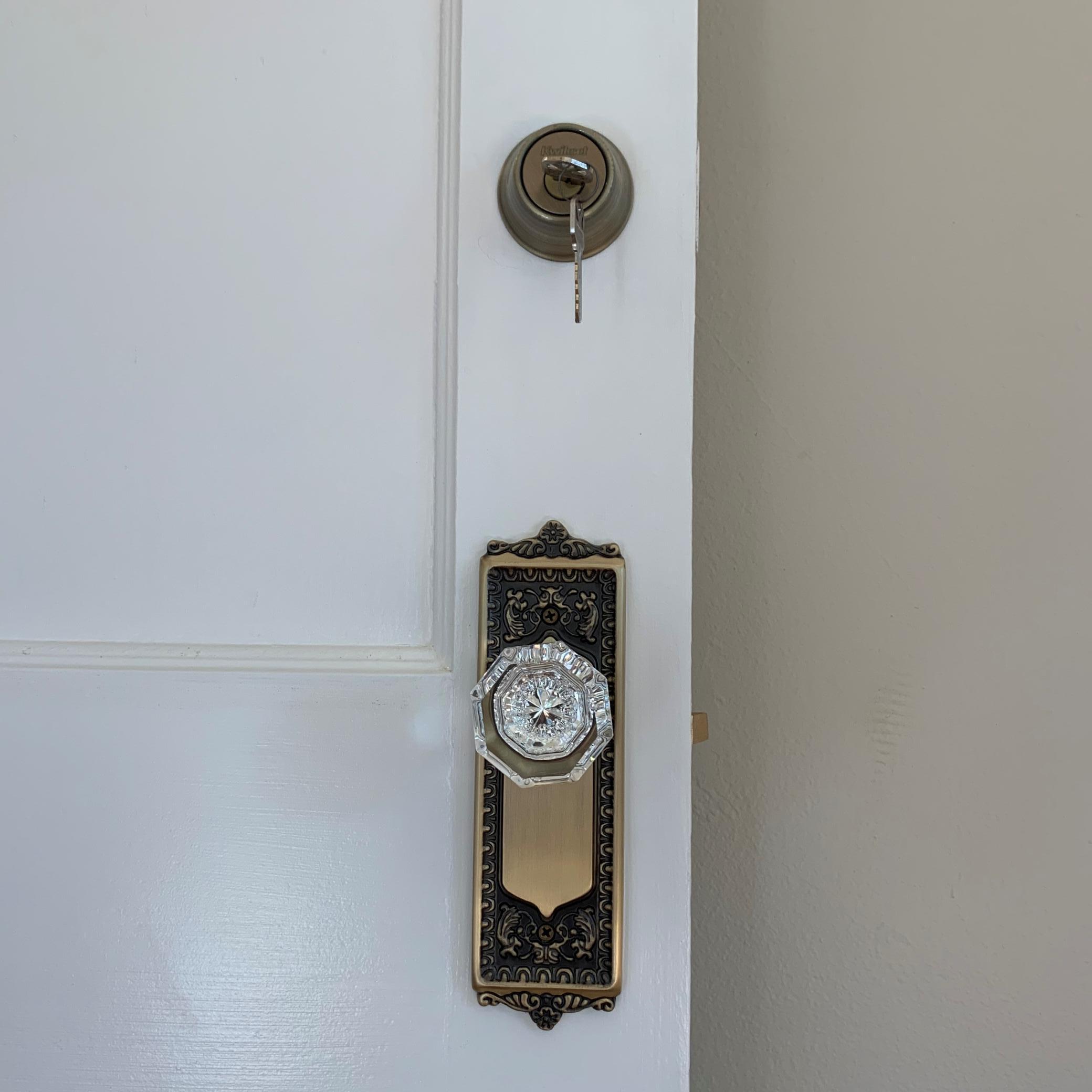 Unit 2 2nd Bedroom Example of Vintage Door Knob and Plate.jpg