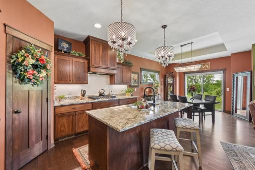This gorgeous one-level home offers 5 bedrooms, 3 bathrooms, and a 3 car garage.