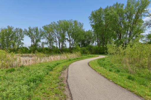 Enjoy the beauty of nature on the lovely trail system right out your back door.