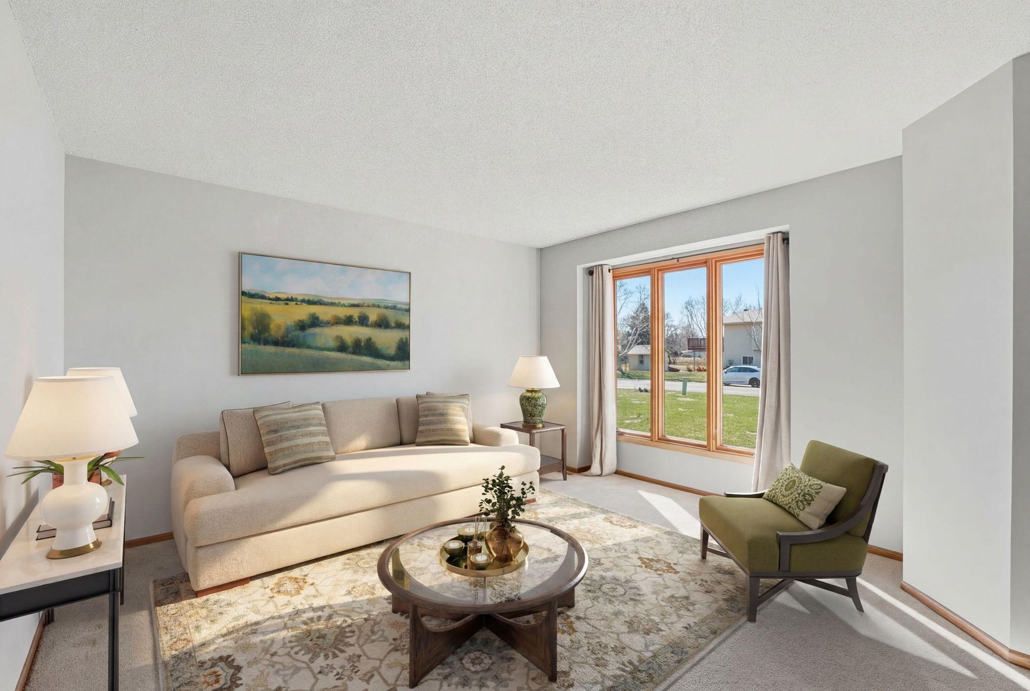 Main Level Living Room Virtual Staged