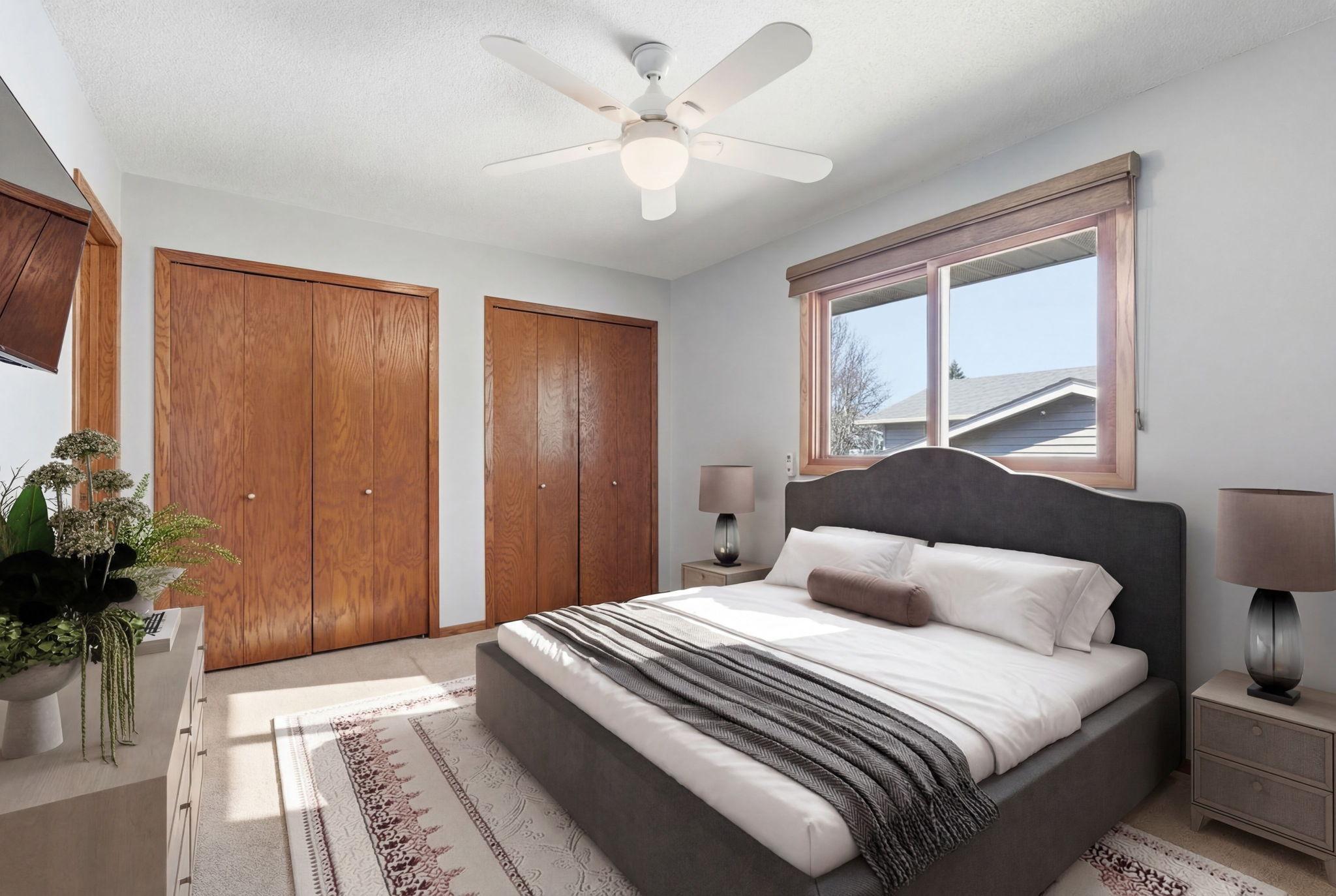 Primary Bedroom Virtually Staged