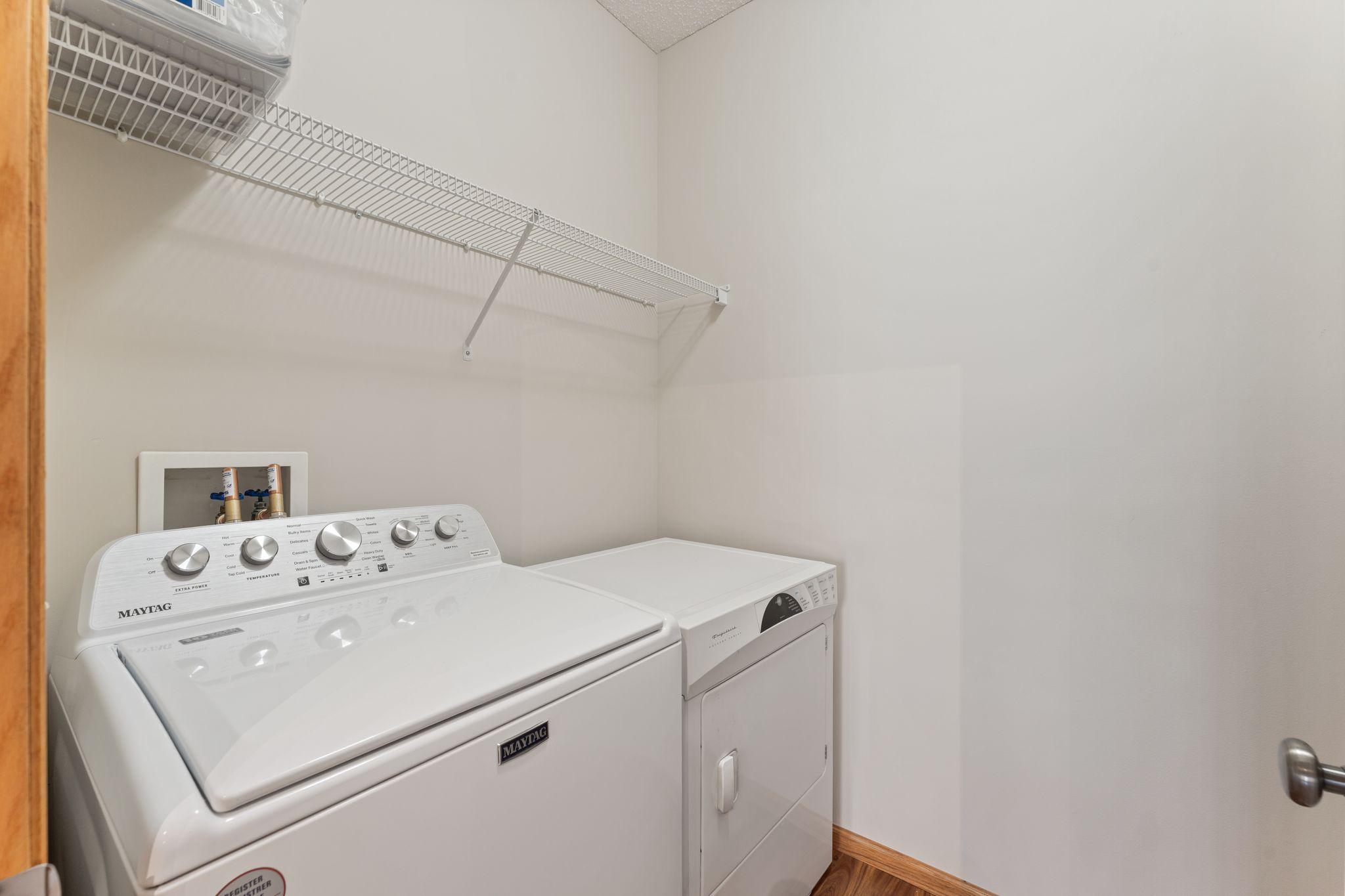 Convenient Main Floor Laundry With a Laundry Chute!
