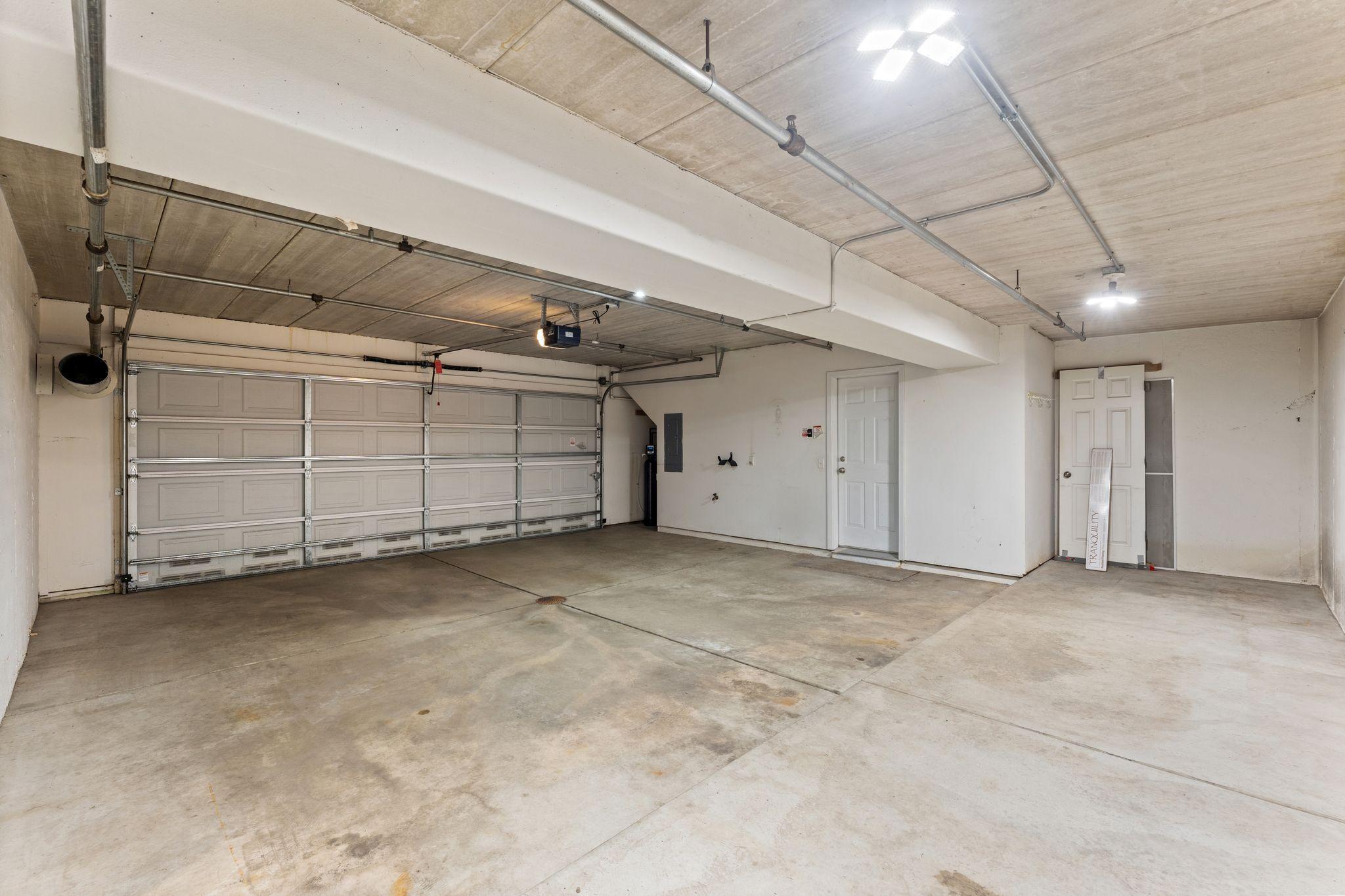 Oversized, Heated Garage with Storage