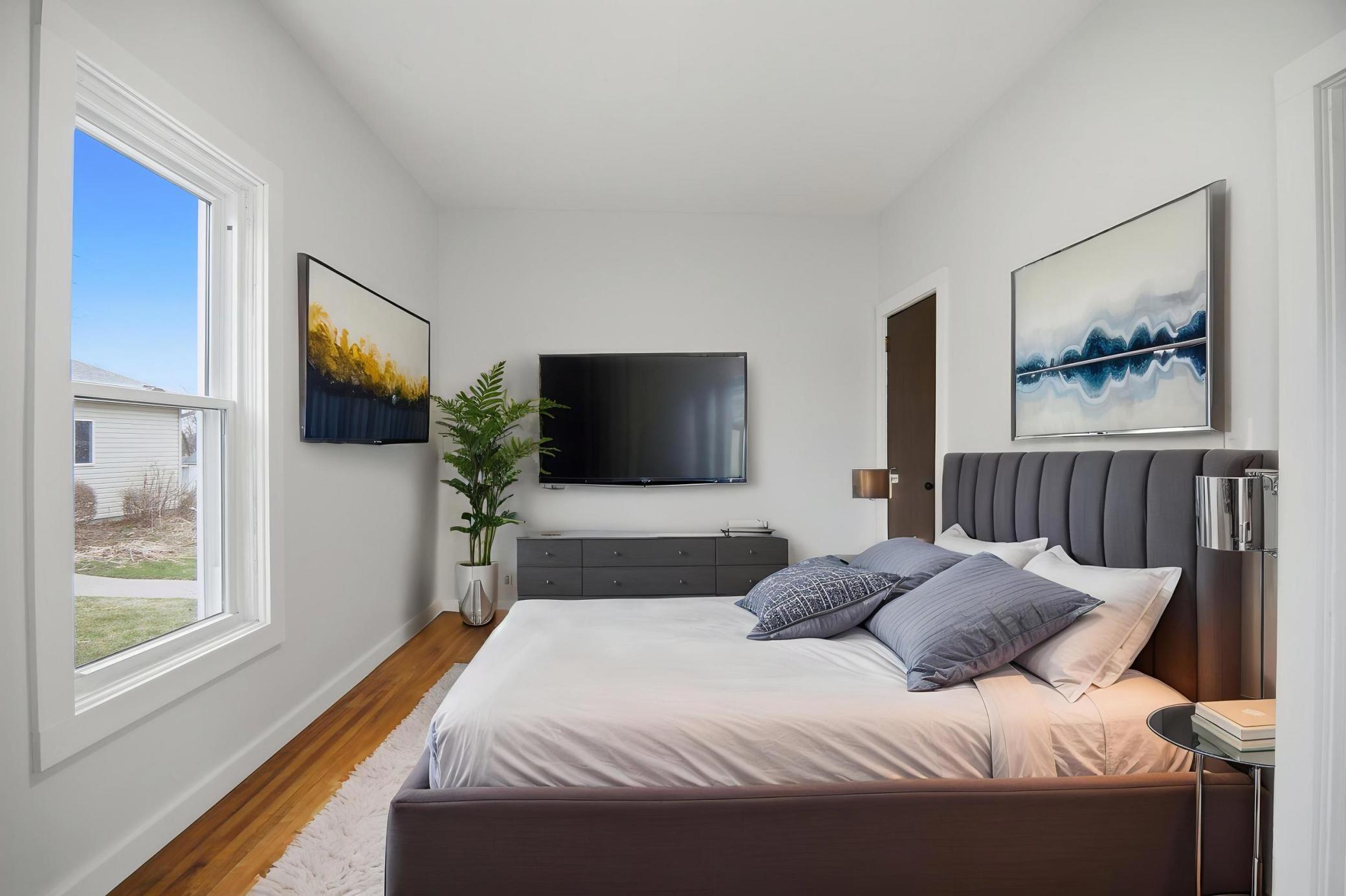 Primary Staged Bedroom