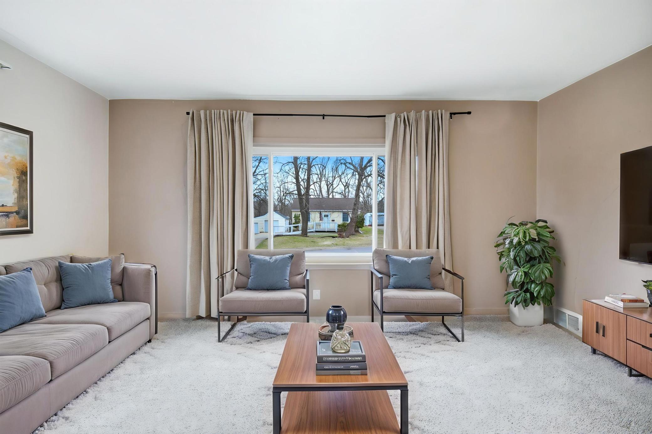 Virtually Staged Living Room