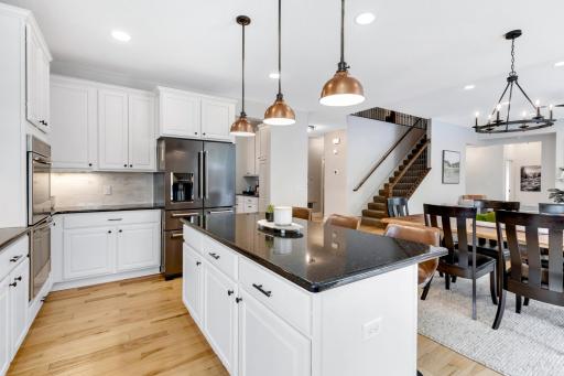 Large kitchen island for meal prepping or entertaining