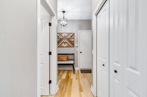 Oversized mudroom area with plenty of storage