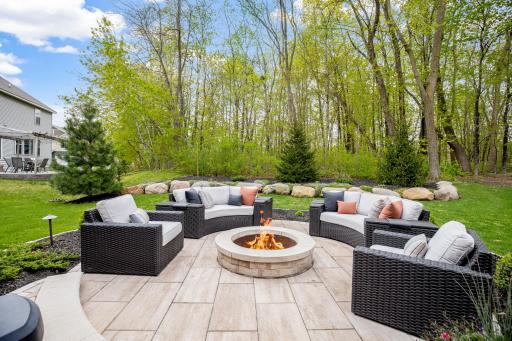 Built in firepit for your nights enjoyment
