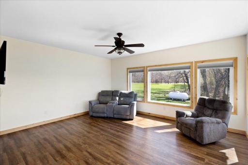 Spacious Living room with gorgeous lake views!