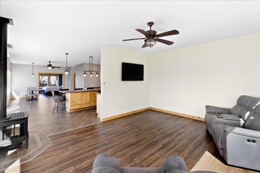Living room opens up to the kitchen, perfect for entertaining