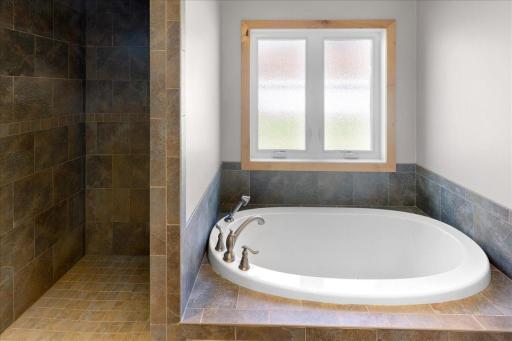 Long day on the water? This spa-like bathroom is the perfect space to unwind!