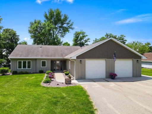 Built in 2015, this property makes lake life a breeze with its level shoreline. Don't miss the heated floors in the home and 3 car garage too! This one level living home is in PERFECT condition!