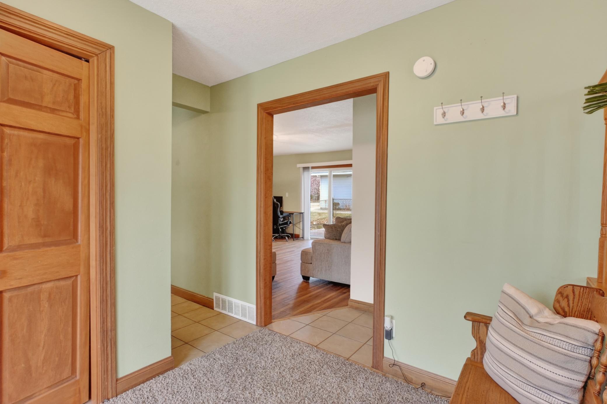 Front foyer leads to family room