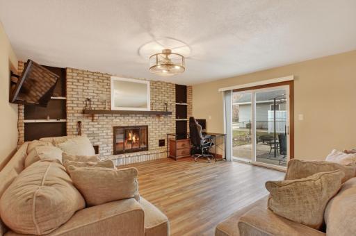 Main floor family room, patio door to patio