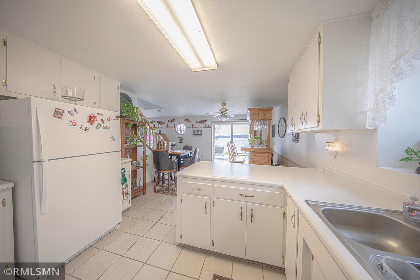 Plenty of counterspace and plenty of dreaming space watching the lake while you cook!